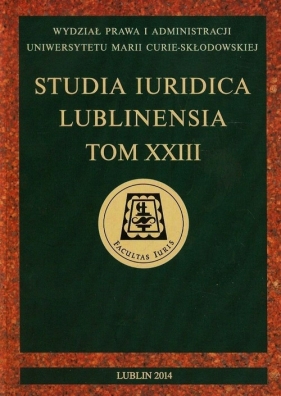 Studia Iuridica Tom 23 - <br />