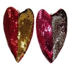 Serce cekinowe 37cm MIX