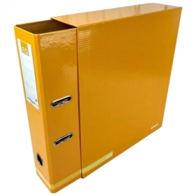 Segregator A4 z dźwignią z pudełkiem classic stripes żółty
