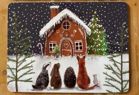 Podkładka pod talerz Dom z piernika Święta
