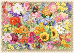 Ravensburger, Puzzle 1000: Kwitnące kwiaty (16762)
