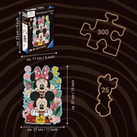 Ravensburger, Puzzle drewniane 300: Disney - Myszka Mickey & Minnie (12000762)