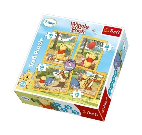 Puzzle Kubuś Puchatek 4w1 (34062)