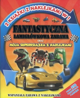 Fantastyczna łamigłówkowa zabawa Moja superksiążka z naklejkami