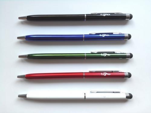 Długopis z końcówką touch - metaliczny MIX