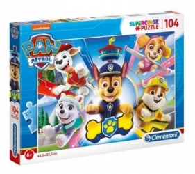 Puzzle SuperColor 104: Psi Patrol (27262) (Uszkodzone opakowanie)