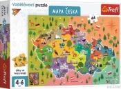 Puzzle Edukacyjne 44 Mapa Czech TREFL