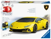 Ravensburger, Puzzle 3D Pojazdy: Lamborghini Huracan Evo Giallo (11562)