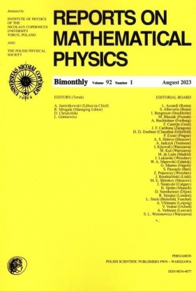 Reports on Mathematical Physics 92/1 - Opracowanie zbiorowe