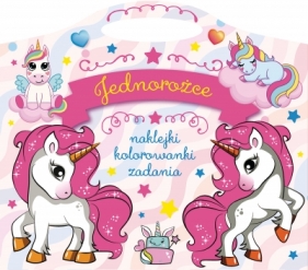 Jednorożce. Naklejki, kolorowanki, zadania - Opracowanie zbiorowe
