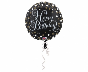 Balon foliowy Sparkling Happy Birthday 46cm