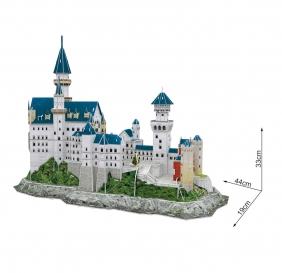 Puzzle 3D: Zamek Neuschwanstein - zestaw XL (306-21062)