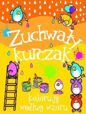 Zuchwały kurczak. Koloruję według wzoru