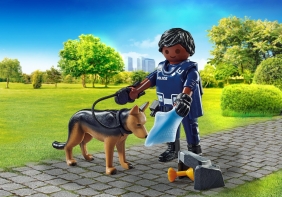 Playmobil. City Action. Policjant z psem tropiącym (71162)