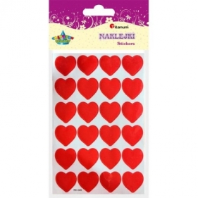 Naklejki 88x120 serca - 10 szt. (362084)