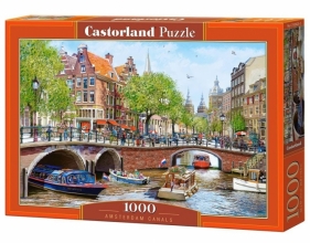 Puzzle 1000 Amsterdam Canals CASTOR