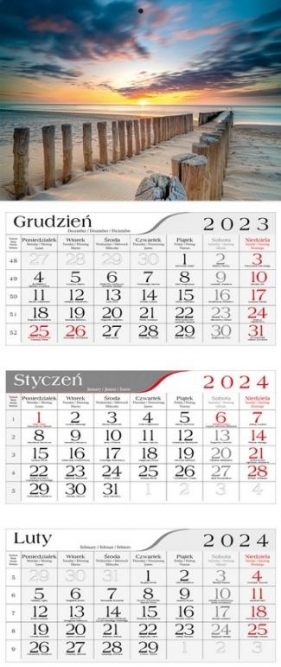 Kalendarz 2024 Trójdzielny Bałtyk
