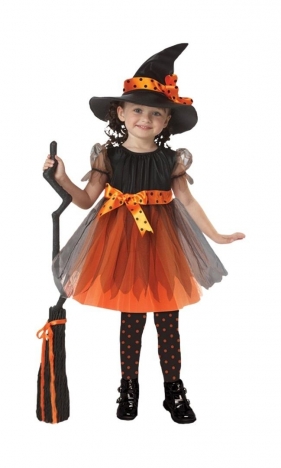 Strój dziecięcy Czarownica z kapeluszem rozm. M