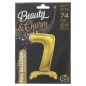 Balon gumowy Godan Beauty&Charm cyfra stojąca złota złota 750 mm 30cal (BC-ASZ7)