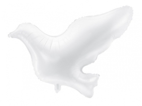 Balon foliowy Partydeco Gołąb w kolorze białym ok. 77 x 66 cm (30 x 26 "). 26cal (FB18-008)