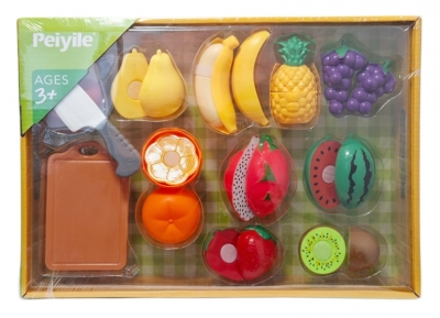 Zestaw kuchenny produkty spożywcze owoce do krojenia