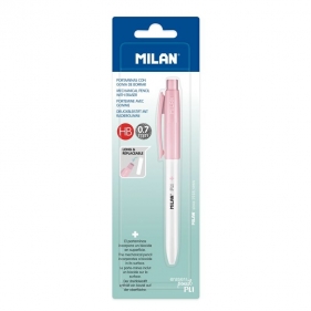 Milan, ołówek automatyczny PL1 Antibacterial HB 0,7 mm - różowy (BWM10458IBGP)