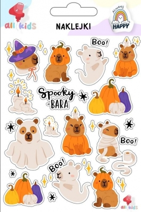 Naklejki dla dzieci Kapibara Halloween