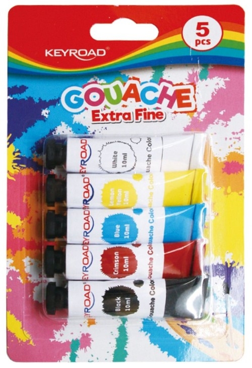 <img src='https://webimage.pl/pics/626/4/d931232.jpg' style='height:440px' /> Farby temperowe KEYROAD 5x10ml zawieszka