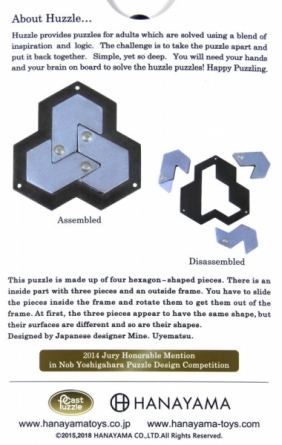 Łamigłówka Huzzle Cast Hexagon - poziom 4/6 (107346) - Mine Uyematsu