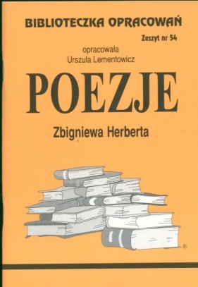 Biblioteczka Opracowań Poezje Zbigniewa Herberta - Lementowicz Urszula
