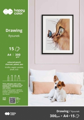 Blok do rysunku ART, 300g, A4/15 ark