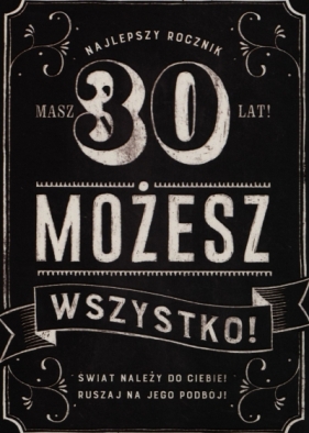 Karnet B6 30 urodziny MIX K.B6-1593
