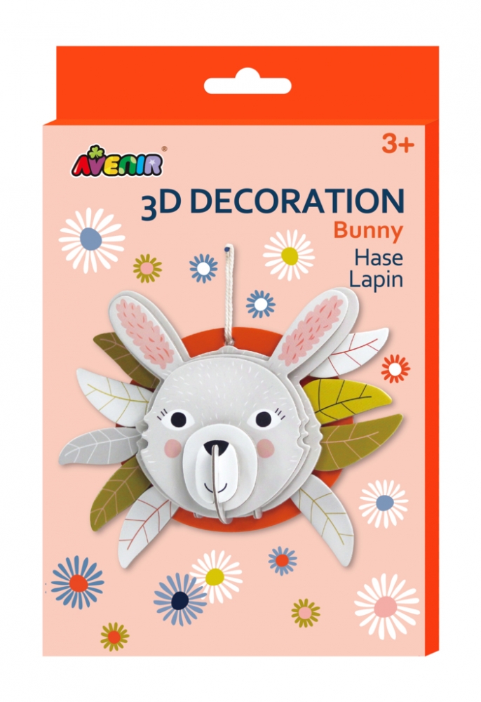 Dekoracja 3D - Królik (PZ205062)