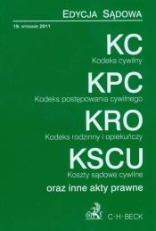 Kodeks cywilny Kodeks postępowania cywilnego Kodeks rodzinny i opiekuńczy Koszty sądowe cywilne oraz inne akty prawne