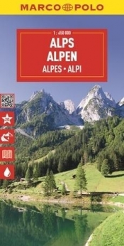 Mapa drogowa Alpy 1:650 000 - Opracowanie zbiorowe