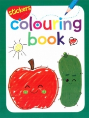 Colouring book z naklejkami. Jabłko i ogórek - Praca zbiorowa