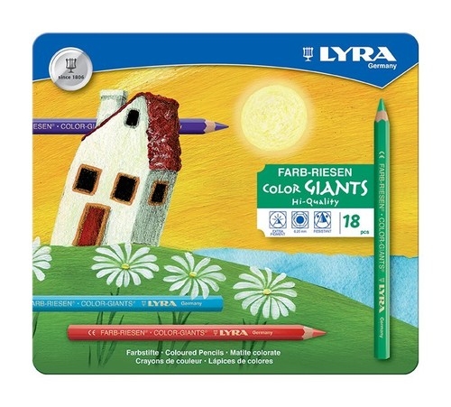 Kredki Lyra Color-Giant 18 kolorów w kasetce (L3941181 FIL)