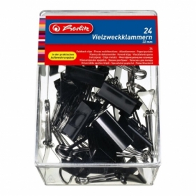 Klamry 32mm czarne 24szt