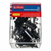Klamry 32mm czarne 24szt