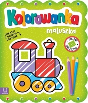 Kolorowanka maluszka Obrazki z grubym obrysem Zielone ciasteczko - Agnieszka Bator