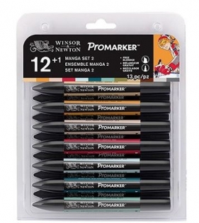 Zestaw pisaków Promarker Winsor & Newton - Manga Set 2, 12 kolorów (0290052)