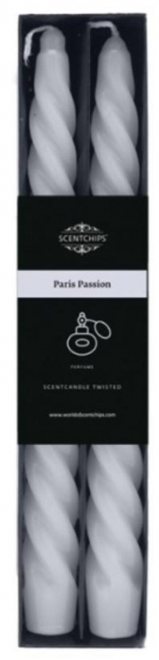 Świeca stołowa zakręcona Paris Passion 2szt