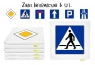 Poduszki Znaki Drogowe 3cm 6szt