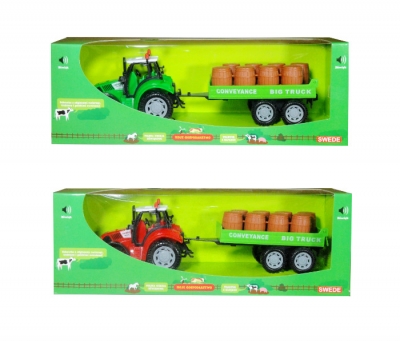 Traktor z przyczepą z polskim modułem