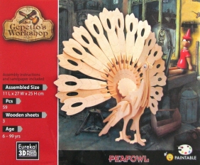 Łamigłówka drewniana Gepetto - Paw (105684)