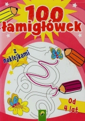 100 łamigłówek z naklejkami od 4 lat - <br />