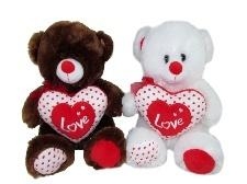 Miś z sercem 30cm MIX