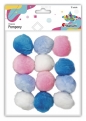Pompony Titanum Craft-Fun Series akrylowe mix 12 szt
