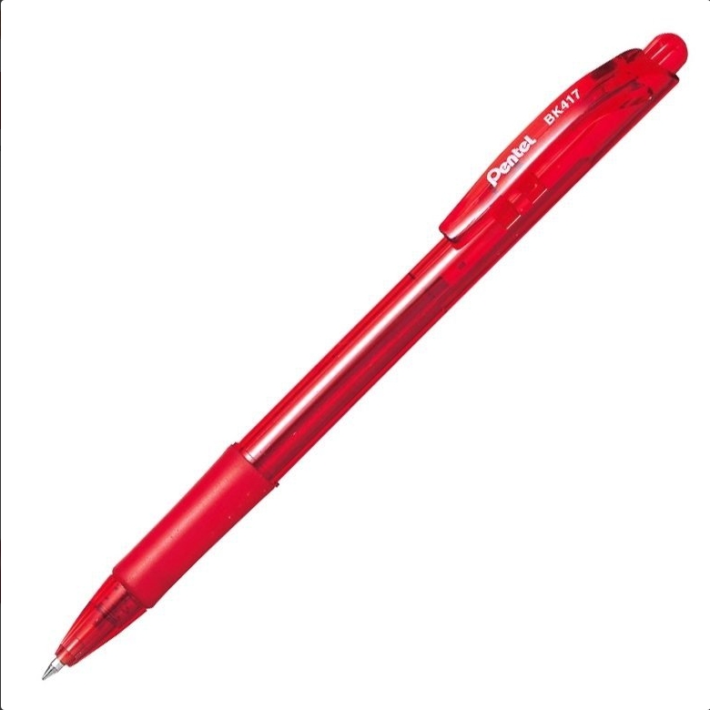 Długopis WOW BK417 czerwony (10szt) PENTEL
