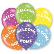 Balon gumowy Amscan WELCOME HOME 6 szt mix (9901029)